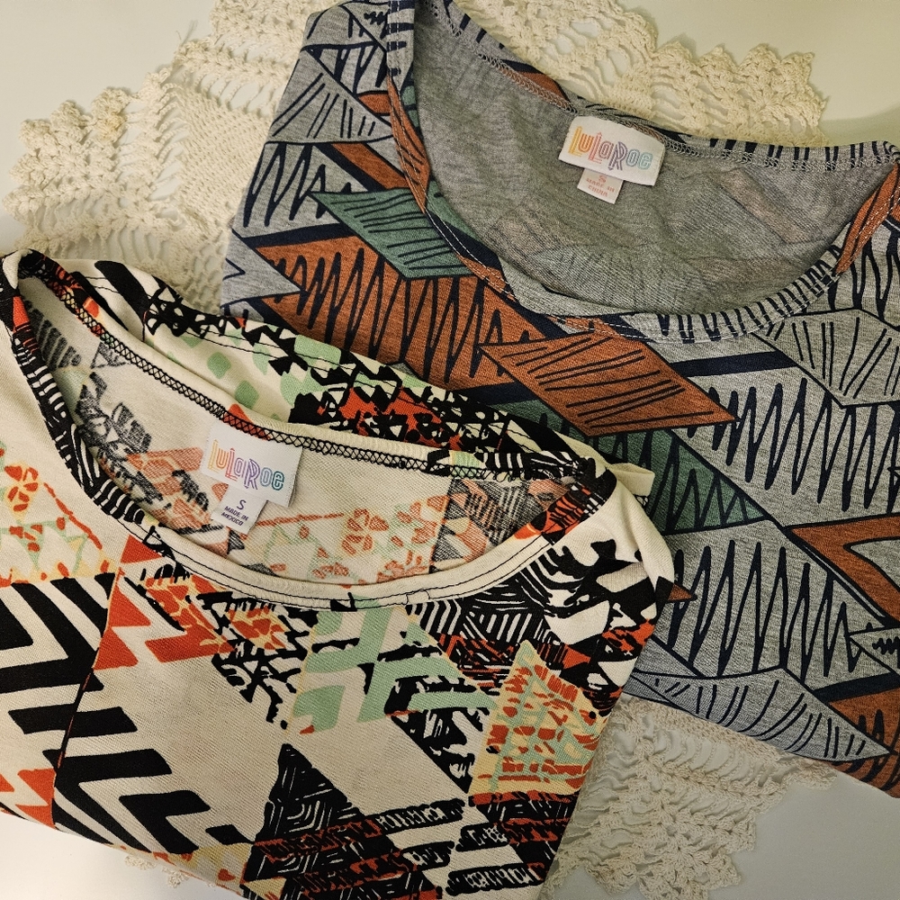 Lularoe Irma Tops 2 Tops Size S
